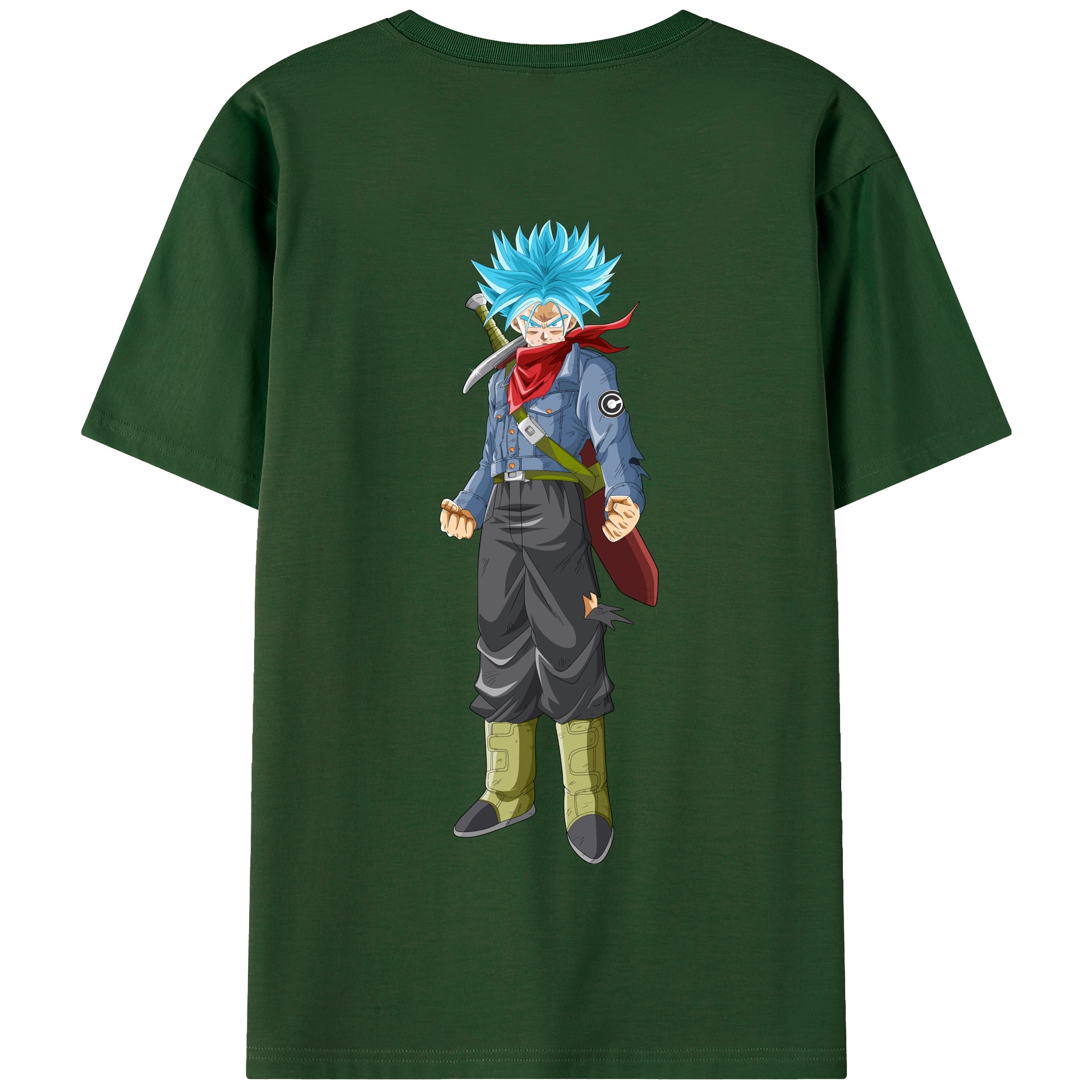 （画像用） ドラゴンボール トランクス（Torankusu）DRAGON BALL Trunks 綿100％半袖Tシャツ（背面プリント）